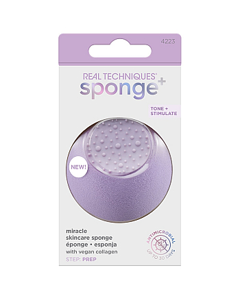 Real Techniques Sponge+ Miracle Skincare Sponge - Спонж для нанесения уходовых средств  - hairs-russia.ru
